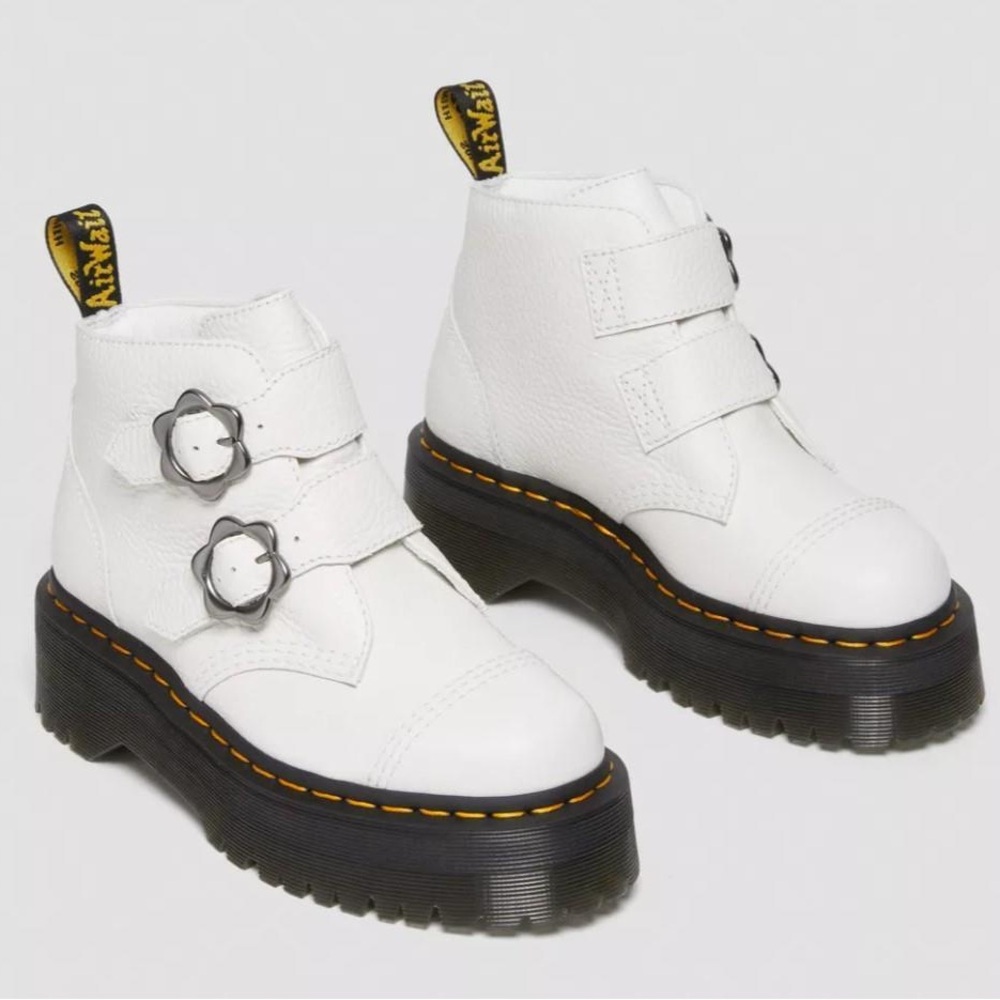 Dr. Martens Devon Flower Buckle Boots